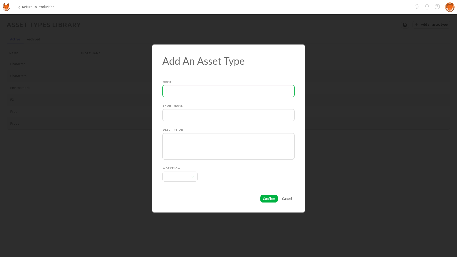 Add new asset type