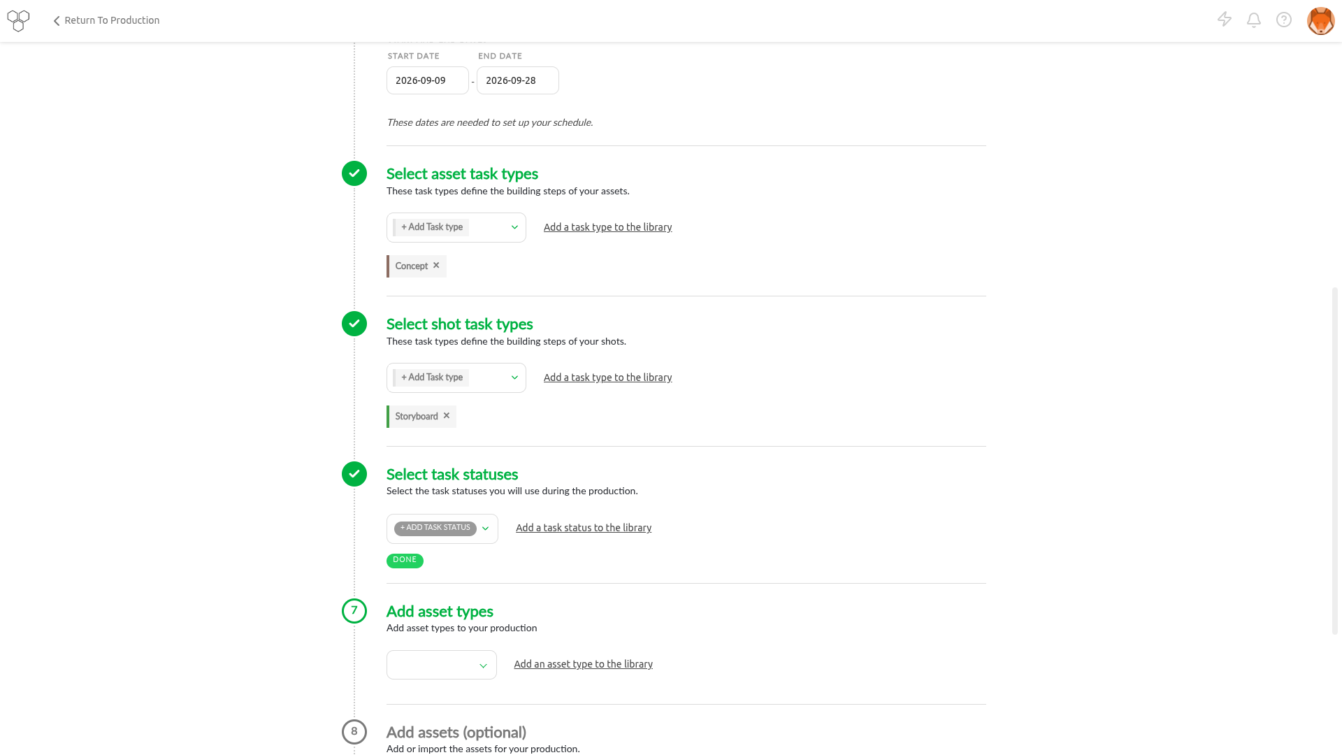 Add a production Pipeline