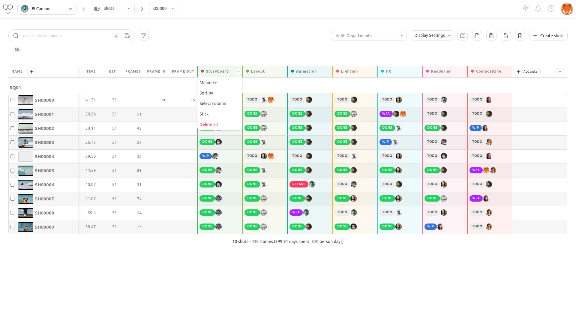 remove task type column