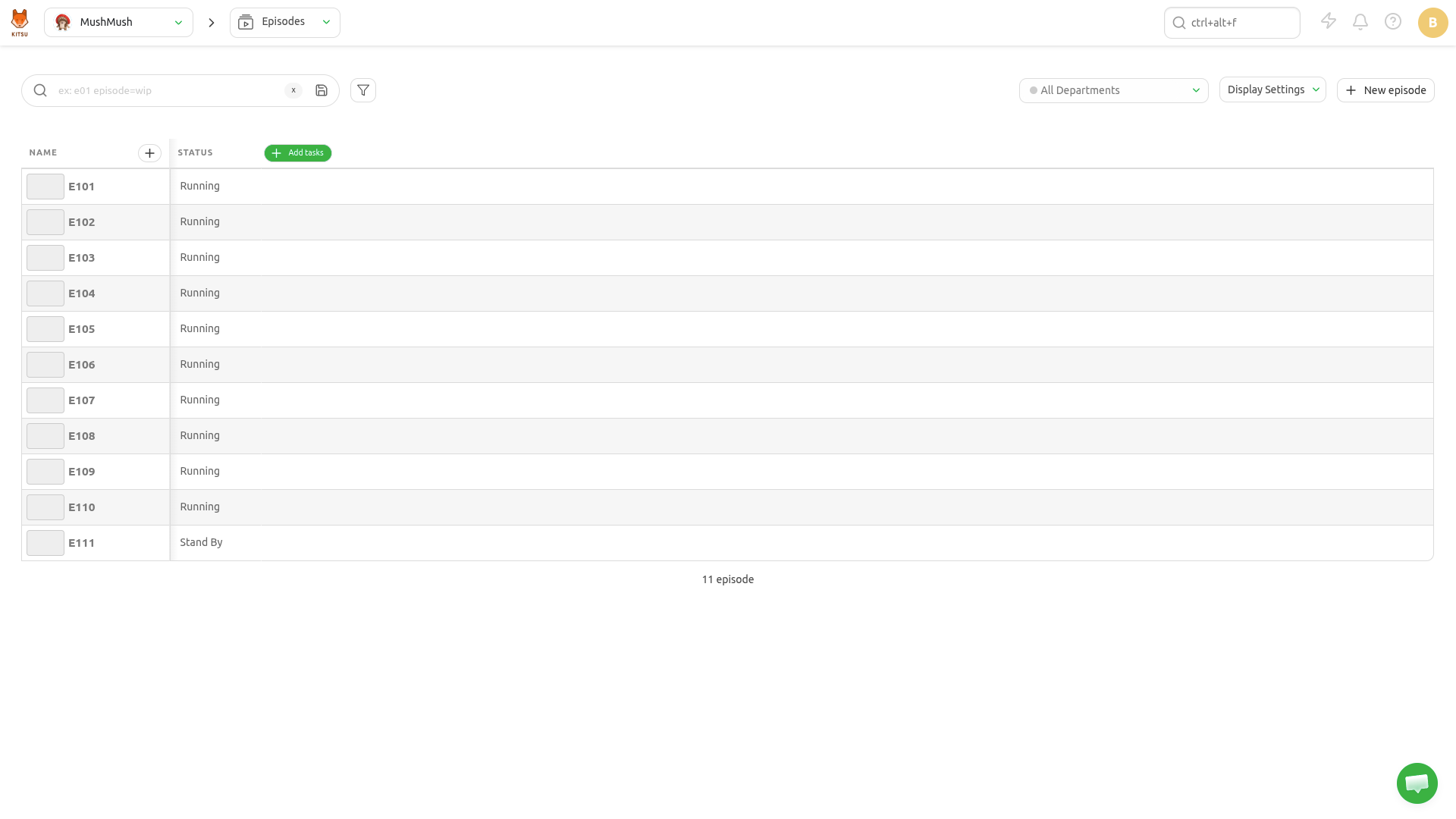 episodes page