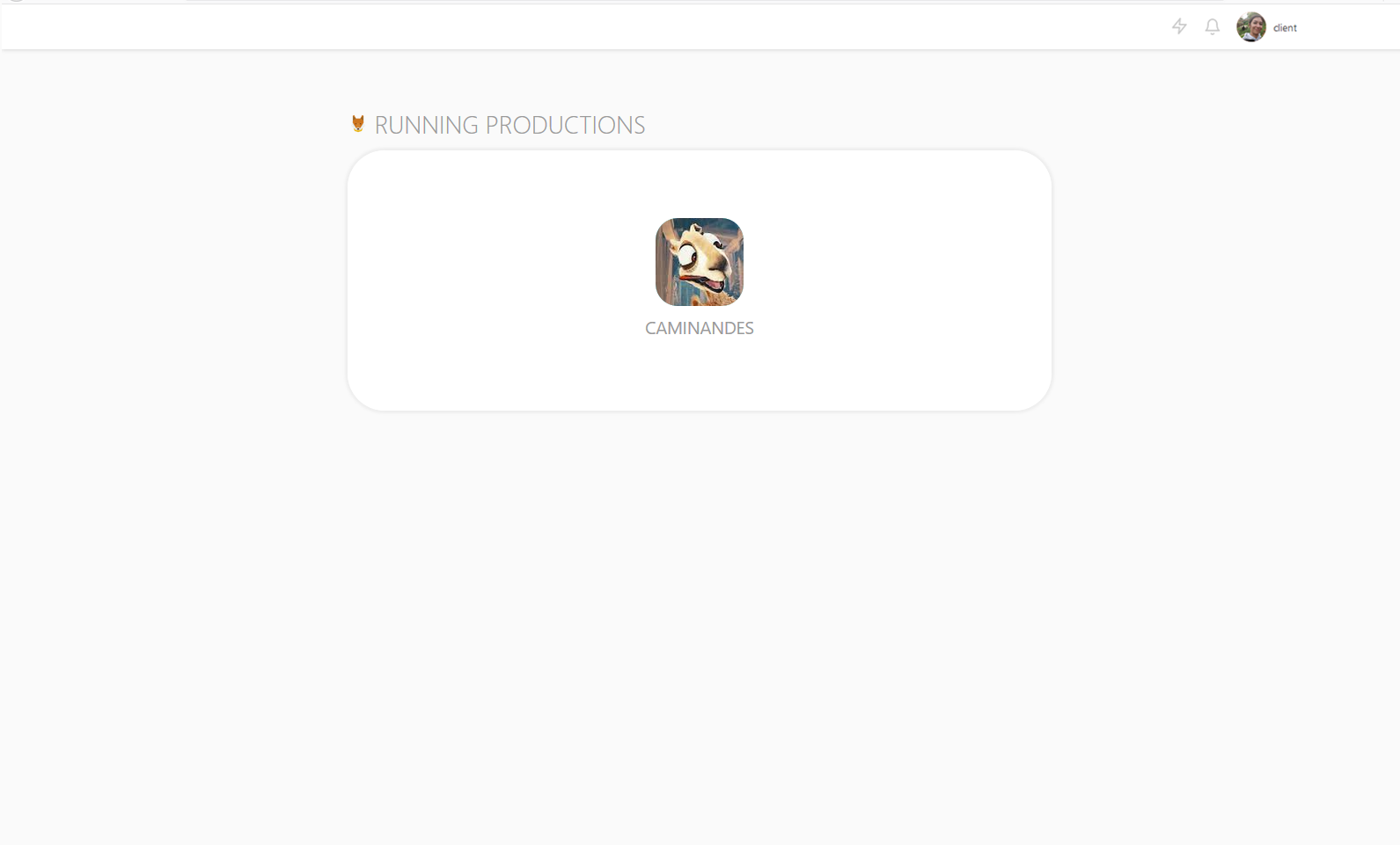 Client Landing page