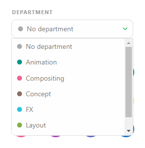Create task department