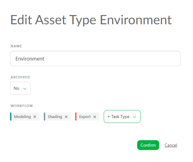 Add asset types name