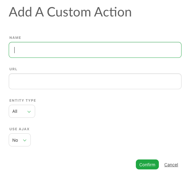 Add Custom Action