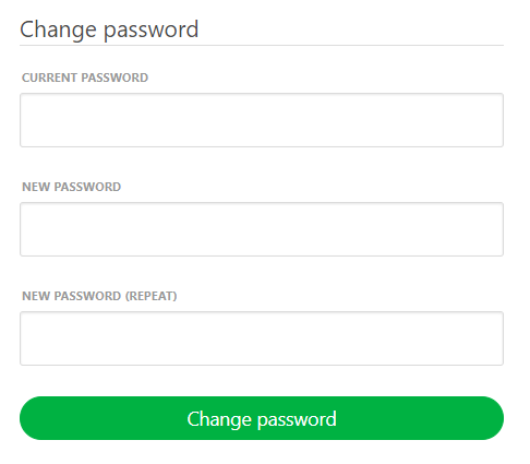 User password