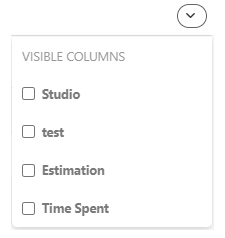 Display/hide text column
